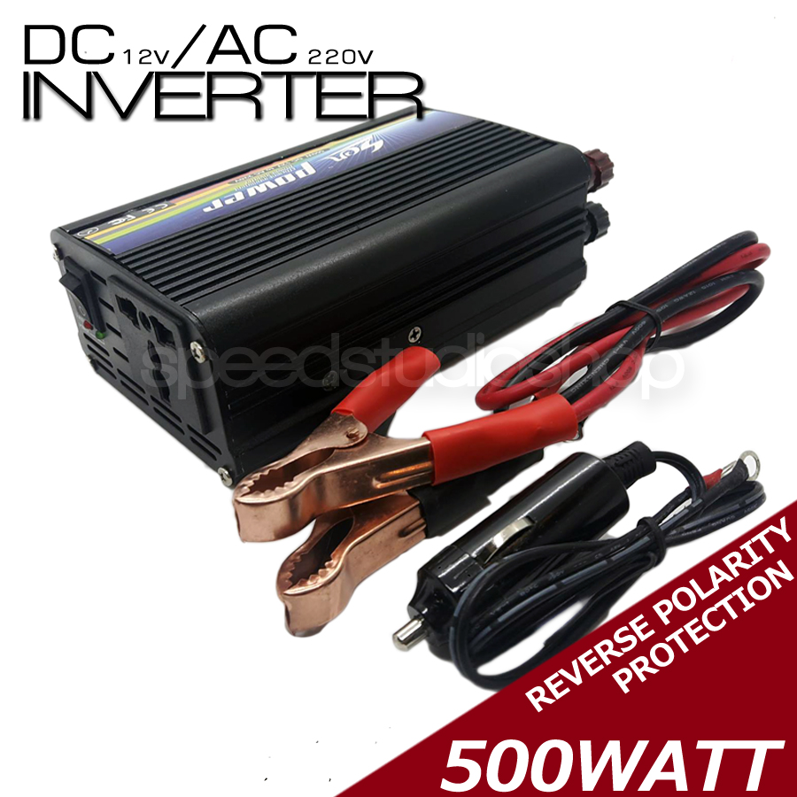 Sen Inverter เครื่องแปลงไฟรถเป็นไฟบ้าน หม้อแปลงไฟ ตัวแปลงไฟรถ ใช้อุปกรณ์ไฟบ้านได้ในรถ ขนาด 500 watt DC 12V to AC 220V