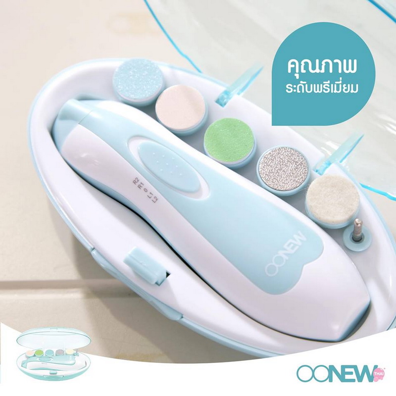 Oonew กรรไกรตัดเล็บเด็ก กรรไกรตัดเล็บอัตโนมัติ พร้อมหัวเปลี่ยน 6 หัว Nail Trimmer Set