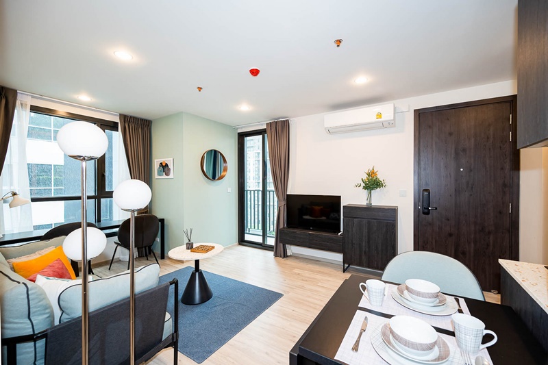 ให้เช่าคอนโด เอ็กซ์ที ห้วยขวาง พื้นที่ 50.3 ตร.ม. 1 ห้องนอน เช่า 33,000 บ/ด