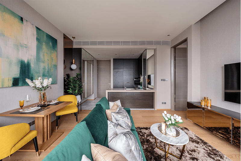 ขายคอนโด ศาลาแดง วัน พื้นที่ 56.74 ตรม. 1 ห้องนอน ขาย 24 ล้านบาท