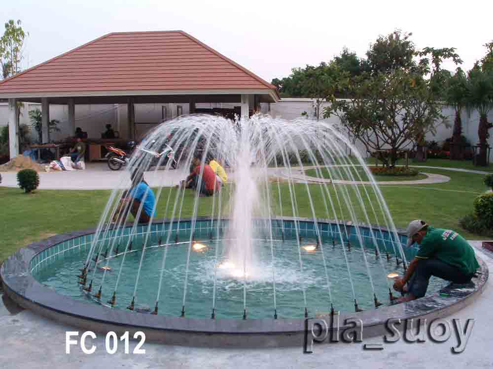 น้ำพุฮวงจุ้ย หน้าบ้าน ฟ้าชวน