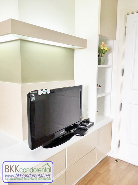 ให้เช่าคอนโด ลุมพินี พาร์ค พระราม 9–รัชดา พื้นที่ 26 ตรม. 1 ห้องนอน เช่า 14,000 บ/ด