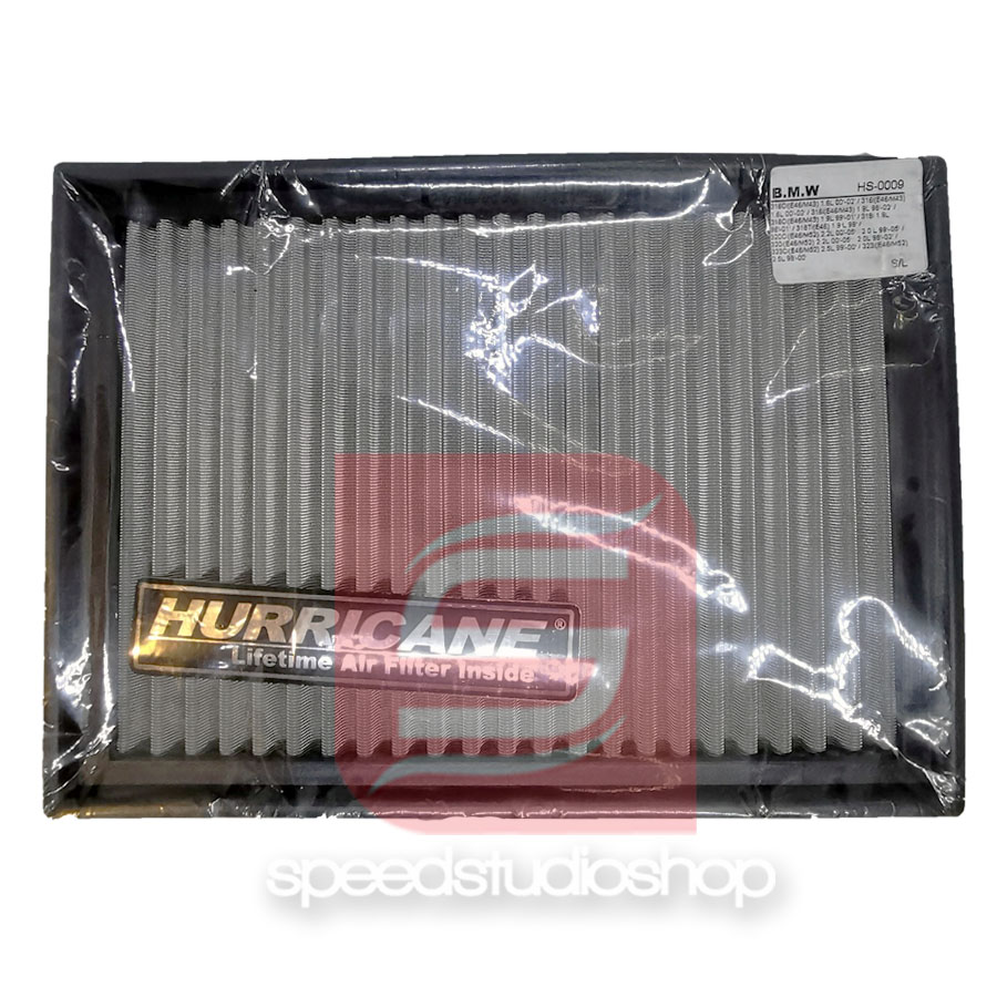 กรองอากาศ สแตนเลส Hurricane BMW E46 M43 M52