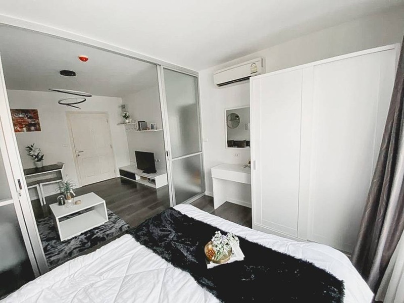 ให้เช่าคอนโด ดีคอนโด แคมปัส รีสอร์ท บางนา พื้นที่ 30 ตร.ม. สตูดิโอ เช่า 8,500 บ/ด