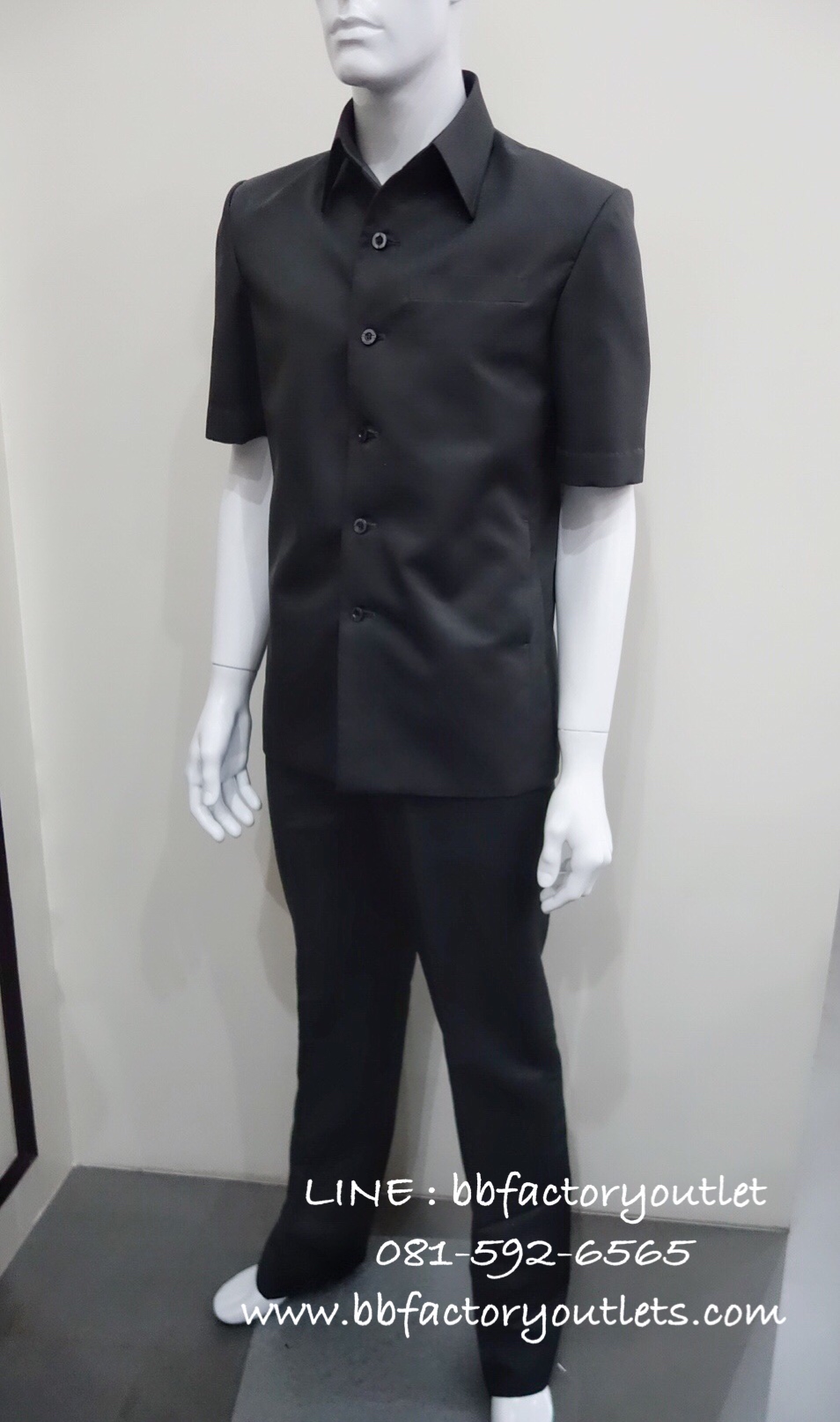 เสื้อซาฟารีสูท (สีเทาแกมเขียว)