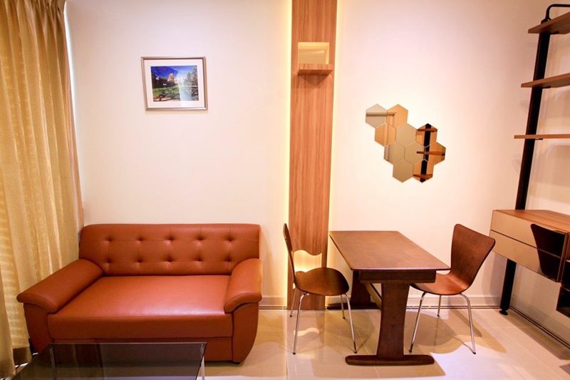 ให้เช่าคอนโด ทีซี กรีน พระราม 9 พื้นที่ 35 ตร.ม. 1 ห้องนอน เช่า 17,000 บ/ด