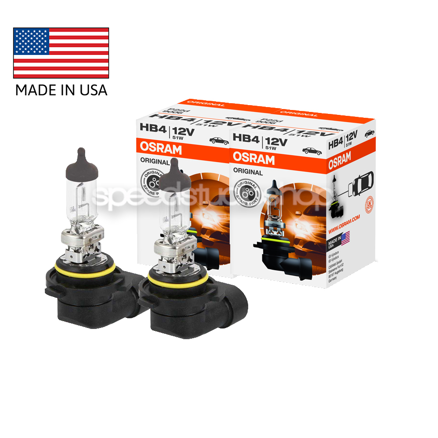 Osram หลอดไฟหน้า หลอดไฟรถยนต์ ไฟหน้า ไฟตัดหมอก 9006 HB4 51W Original 12V 1คู่