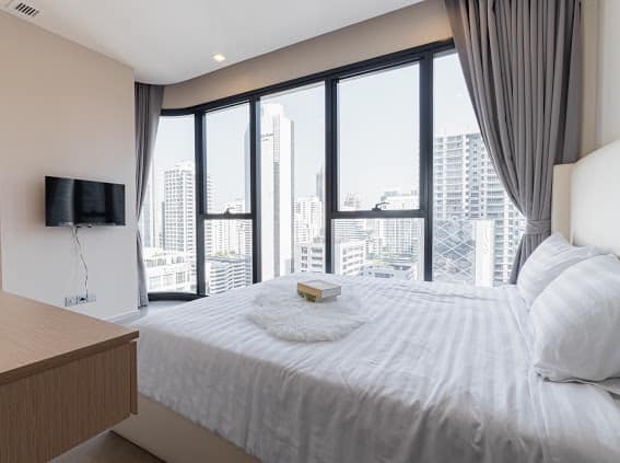 ให้เช่าคอนโด แอชตัน อโศก พื้นที่ 47 ตร.ม. 2 ห้องนอน ให้เช่า 55,000 บ/ด