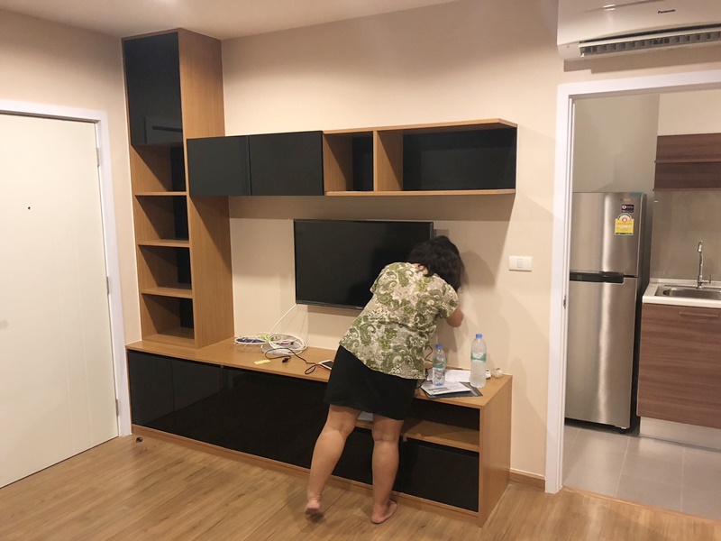 ขาย/ให้เช่า เดอะ ทรี อินเตอร์เชนจ์ 35.5 ตร.ม. 1 ห้องนอน เช่า 11,000 บ/ด ขาย 3.3 ล.