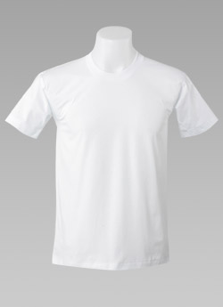 เสื้อยืดคอกลมสีขาว ตราห่านคู่ ขนาด 34 - 36 - 38