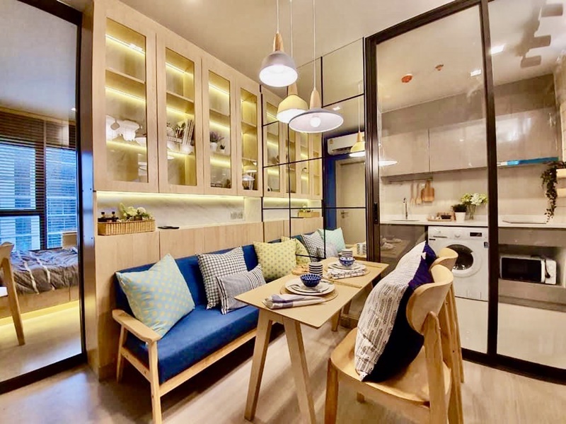 ให้เช่าคอนโด ไลฟ์ อโศก - พระราม 9 พื้นที่ 35.64 ตร.ม. 2 ห้องนอน เช่า 22,000 บ/ด