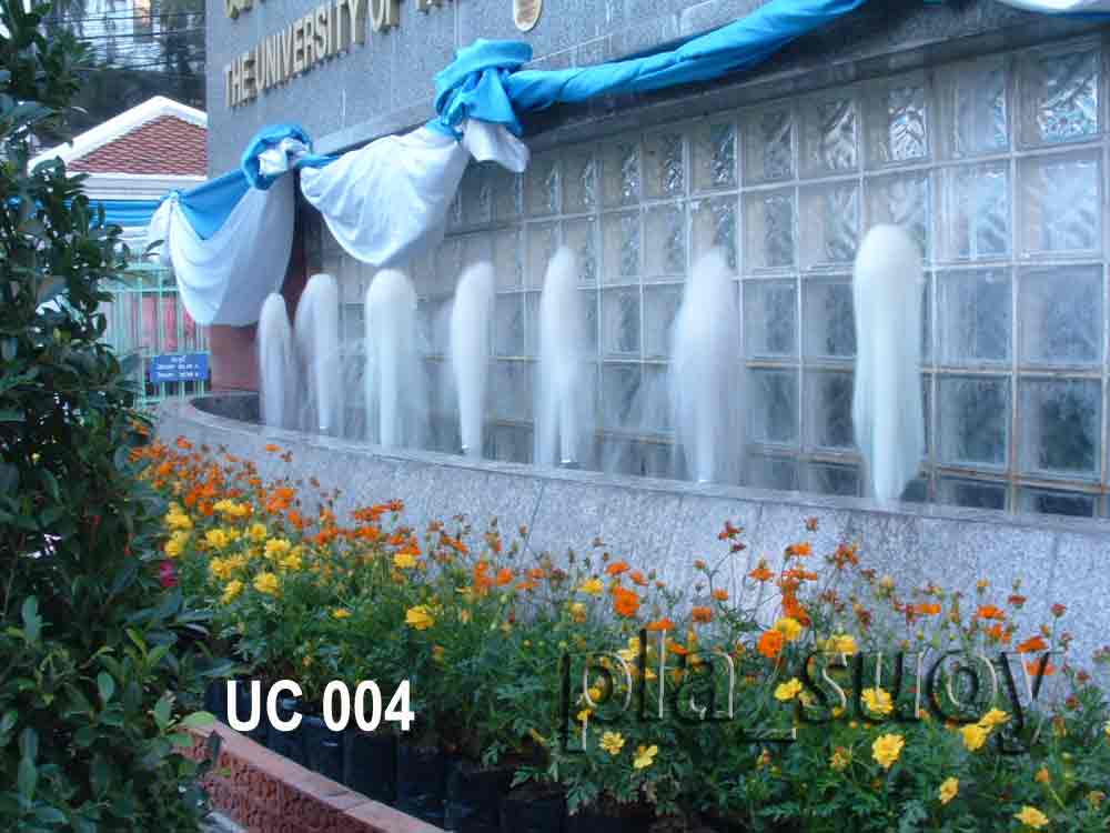 น้ำพุ ฮวงจุ้ยหน้า ม.หอการค้า