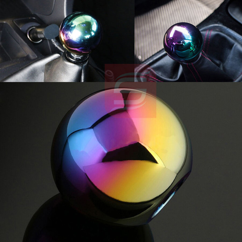 Speed Studio หัวเกียร์ สกังค์ skunk manual อลูมิเนียม ทรงกลมเล็ก สีรุ้ง neo chrome