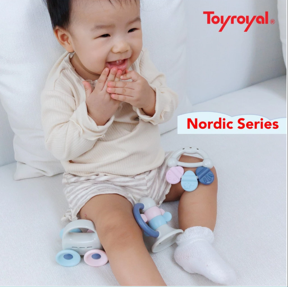 Toyroyal ของเล่นกัด เขย่า ของเล่นเสริมพัฒนาการ สไตล์นอร์ดิก
