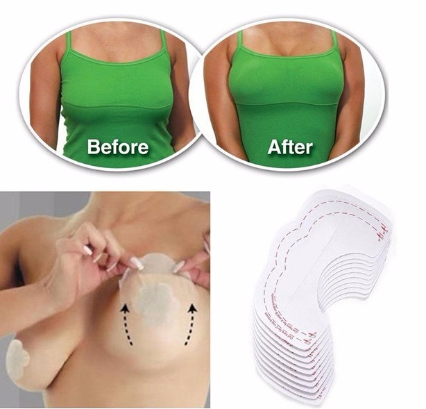 แผ่นกระชับหน้าอก BARE LIFTS ช่วยยกกระชับหน้าอก (1 ชุดมี 10 แผ่น)