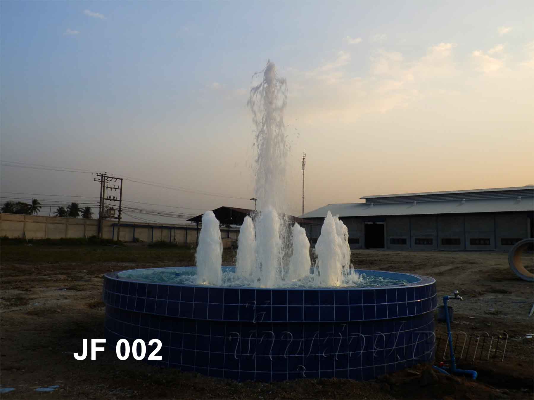 บ่อน้ำพุฮวงจุ้ย ด้านหน้า บริษัท เจียเฟิง จำกัด บ้านบึง ชลบุรี