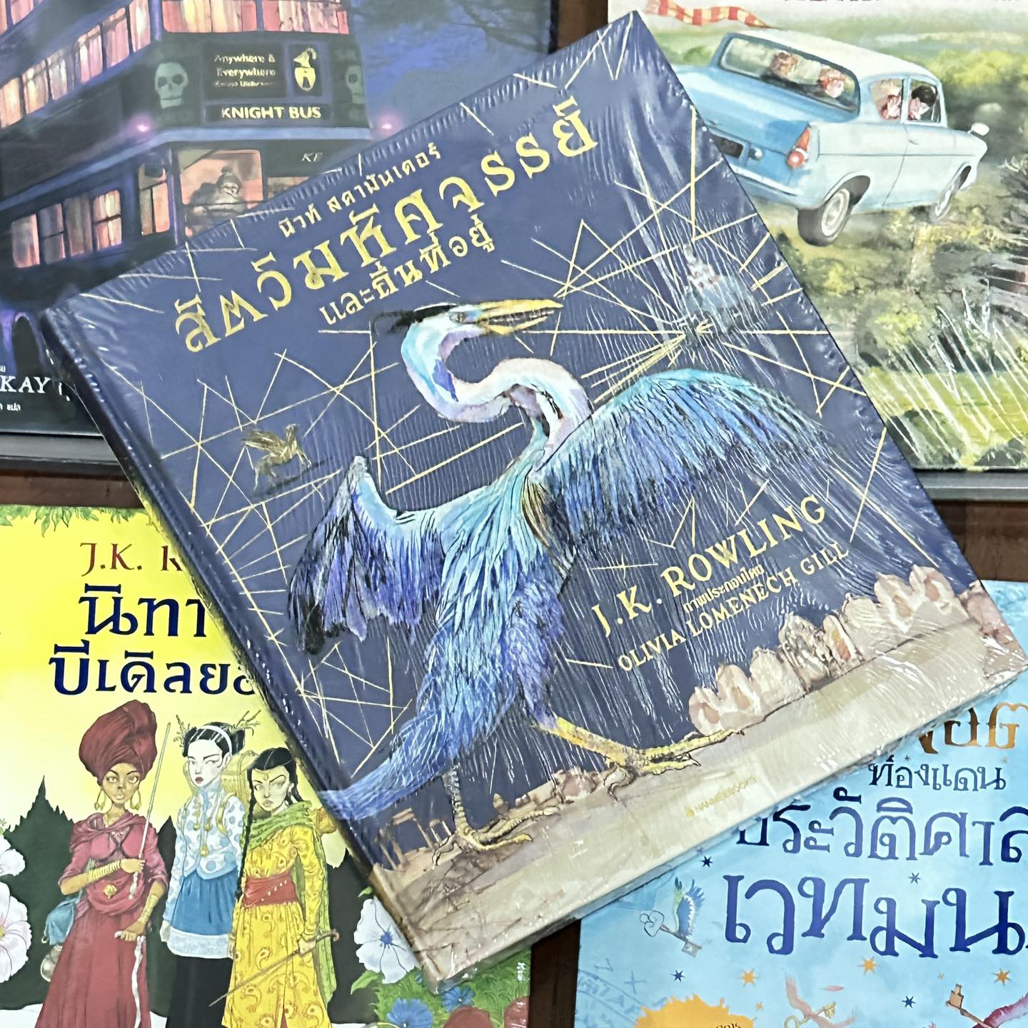 สัตว์มหัศจรรย์และถิ่นที่อยู่ ฉบับภาพประกอบ 4 สี ผู้วาดภาพประกอบ : โอลิเวีย โลเมเนช กิลล์ นิวท์ สคามันเดอร์ (Newt Scamander) นิลมังกร นานมีบุ๊คส์ NANMEEBOOKS