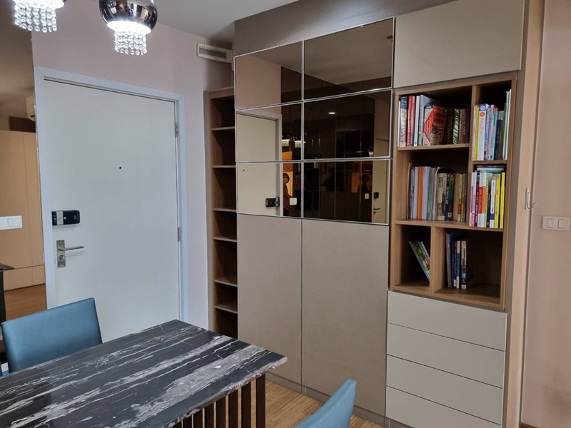 ให้เช่าคอนโด เดอะ ทรี อินเตอร์เชนจ์ พื้นที่ 58 ตร.ม. 2 ห้องนอน เช่า 25,000 บ/ด