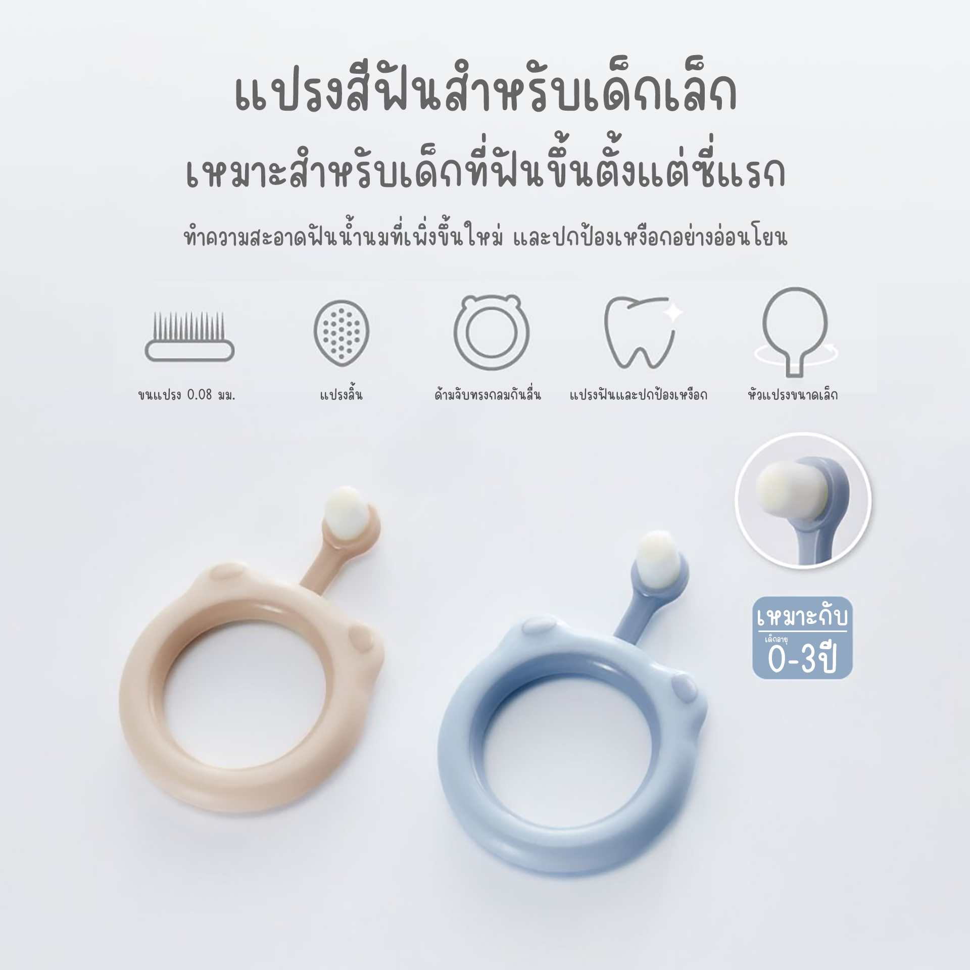 KU.KU Duckbill แปรงสีฟัน ยาสีฟัน สำหรับเด็ก อายุ 0-8 ปี