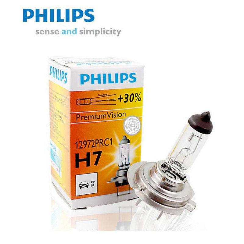 Philips หลอดไฟหน้า หลอดไฟรถยนต์ ไฟหน้า ไฟตัดหมอก Hฺ7 100W 12V 1คู่