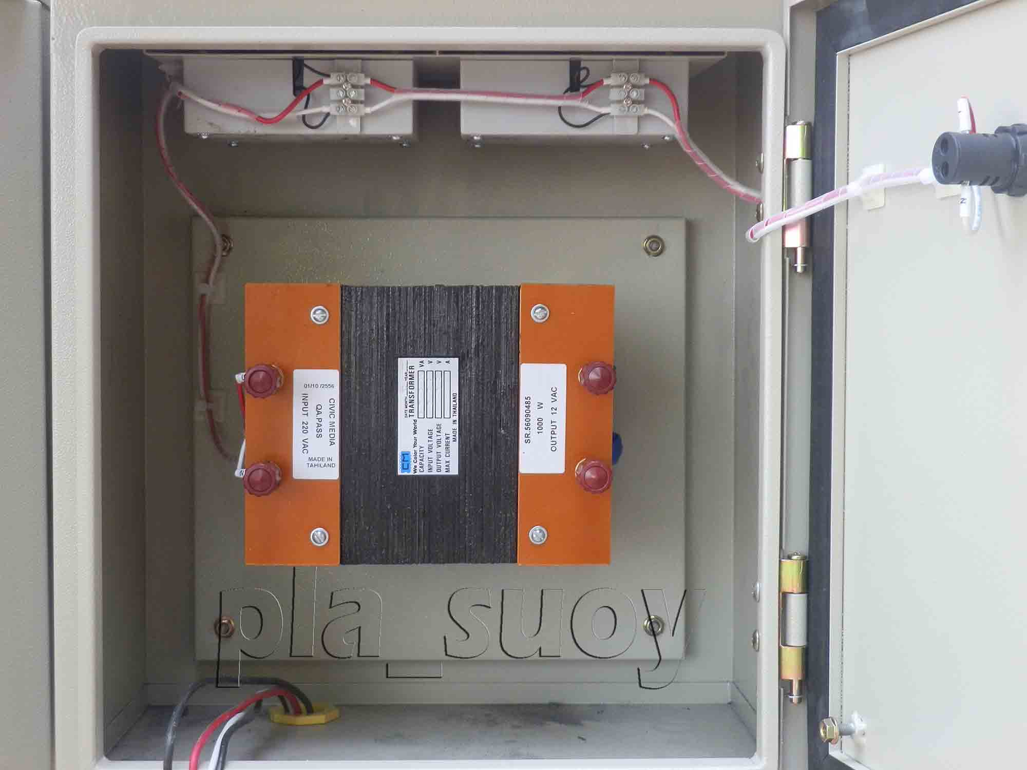 บ่อน้ำพุ หน้าโรงแรม The River ที่ จ.นครพนม