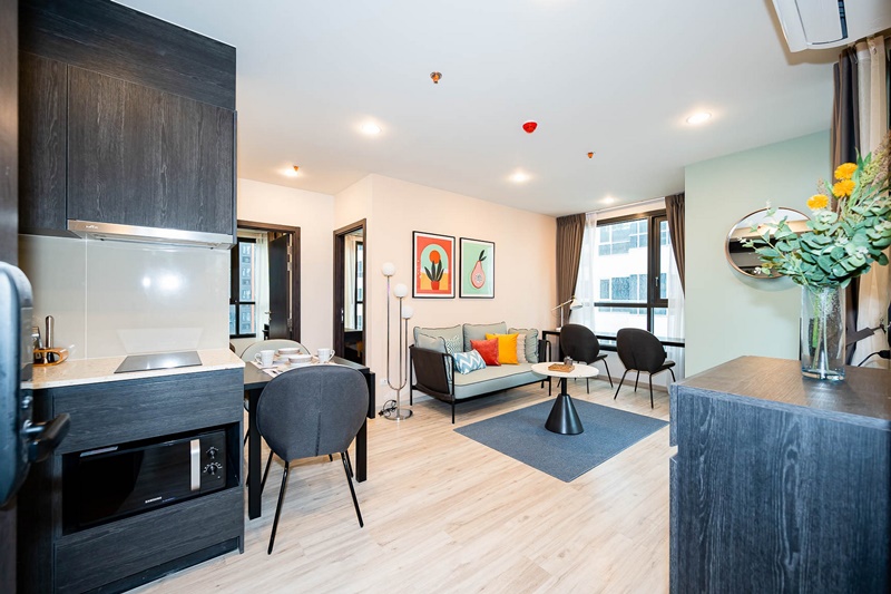 ให้เช่าคอนโด เอ็กซ์ที ห้วยขวาง พื้นที่ 50.3 ตร.ม. 1 ห้องนอน เช่า 33,000 บ/ด