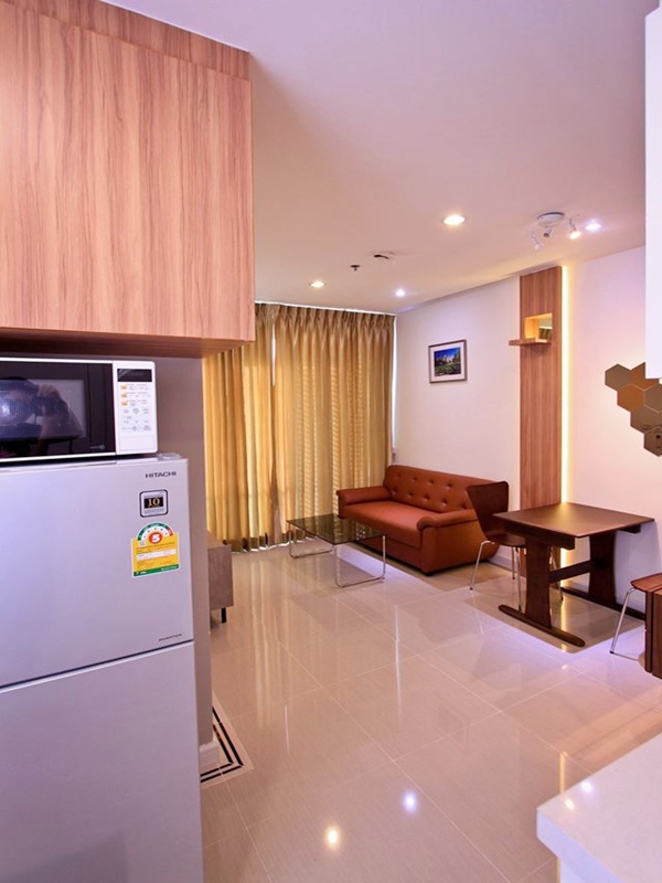 ให้เช่าคอนโด ทีซี กรีน พระราม 9 พื้นที่ 35 ตร.ม. 1 ห้องนอน เช่า 17,000 บ/ด