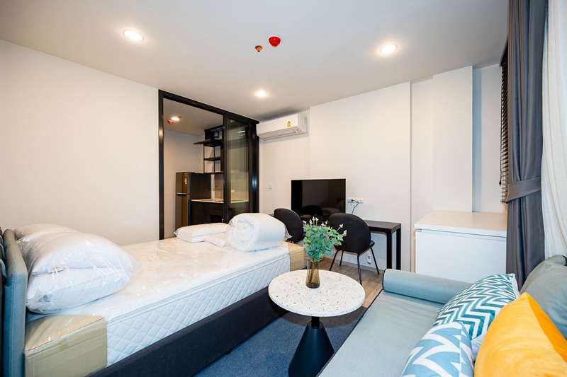 ให้เช่าคอนโด เอ็กซ์ที ห้วยขวาง พื้นที่ 29.6 ตร.ม. 1 ห้องนอน เช่า 16,000 บ/ด