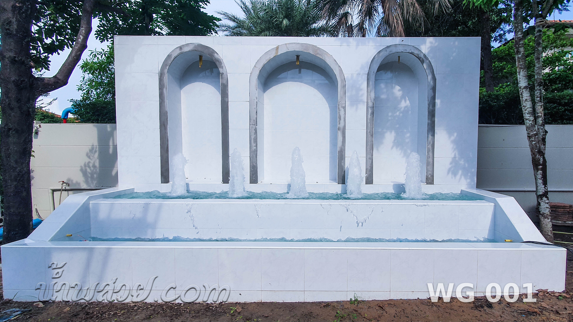 น้ำพุต้นสน บ่อน้ำล้น 2 ชั้น คุณวรรณ Grand Crystal เอกมัย-รามอินทรา