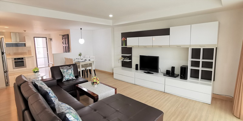 ให้เช่าคอนโด พีพีอาร์ เรสซิเด้นซ์ พื้นที่ 120 ตรม. 2 ห้องนอน เช่า 50,000 บ/ด