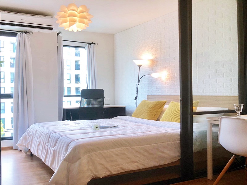 ให้เช่าคอนโด ยูนิโอ สุขุมวิท 72 พื้นที่ 27.3 ตร.ม. 1 ห้องนอน เช่า 9,000 บ/ด