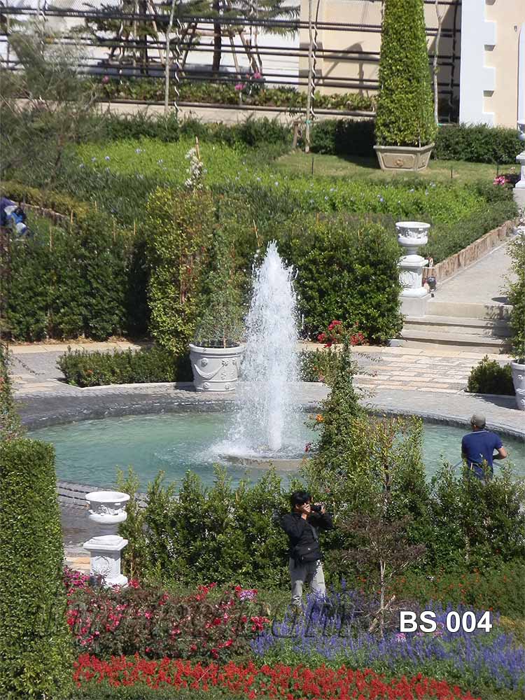 น้ำพุแต่งสวน ในโครงการ The BlueSky รีสอร์ท เขาค้อ