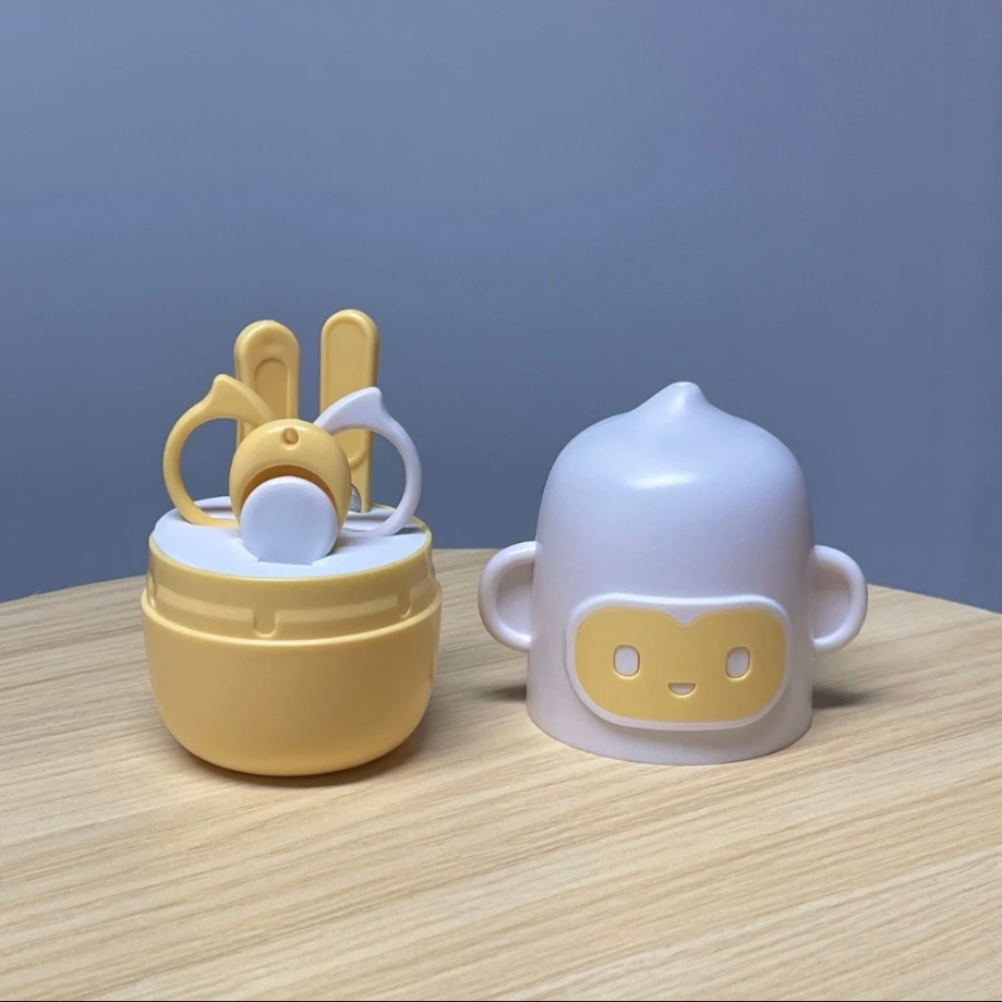 Haoh baby ชุดกรรไกรตัดเล็บเด็กเล็ก 4 ชิ้น กรรไกรตัดเล็บ แหนบ ตะไบ