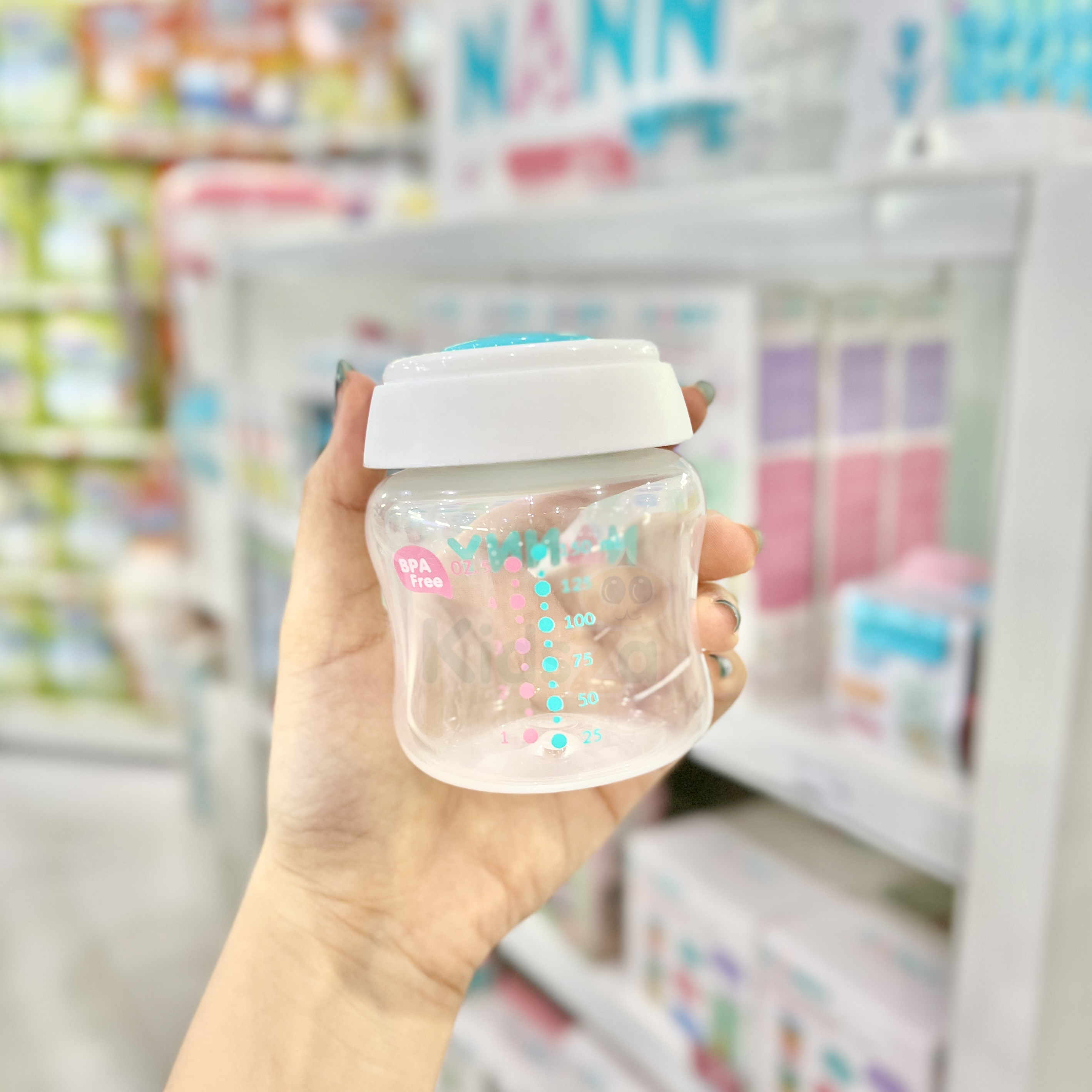 Nanny ขวดเก็บน้ำนมแม่ คอกว้าง [5oz] [แพ็ค3ขวด]