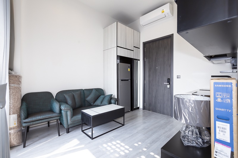 ให้เช่าคอนโด เดอะไลน์ สุขุมวิท 101 พื้นที่ 27.5 ตร.ม. 1 ห้องนอน เช่า 15,000 บ/ด