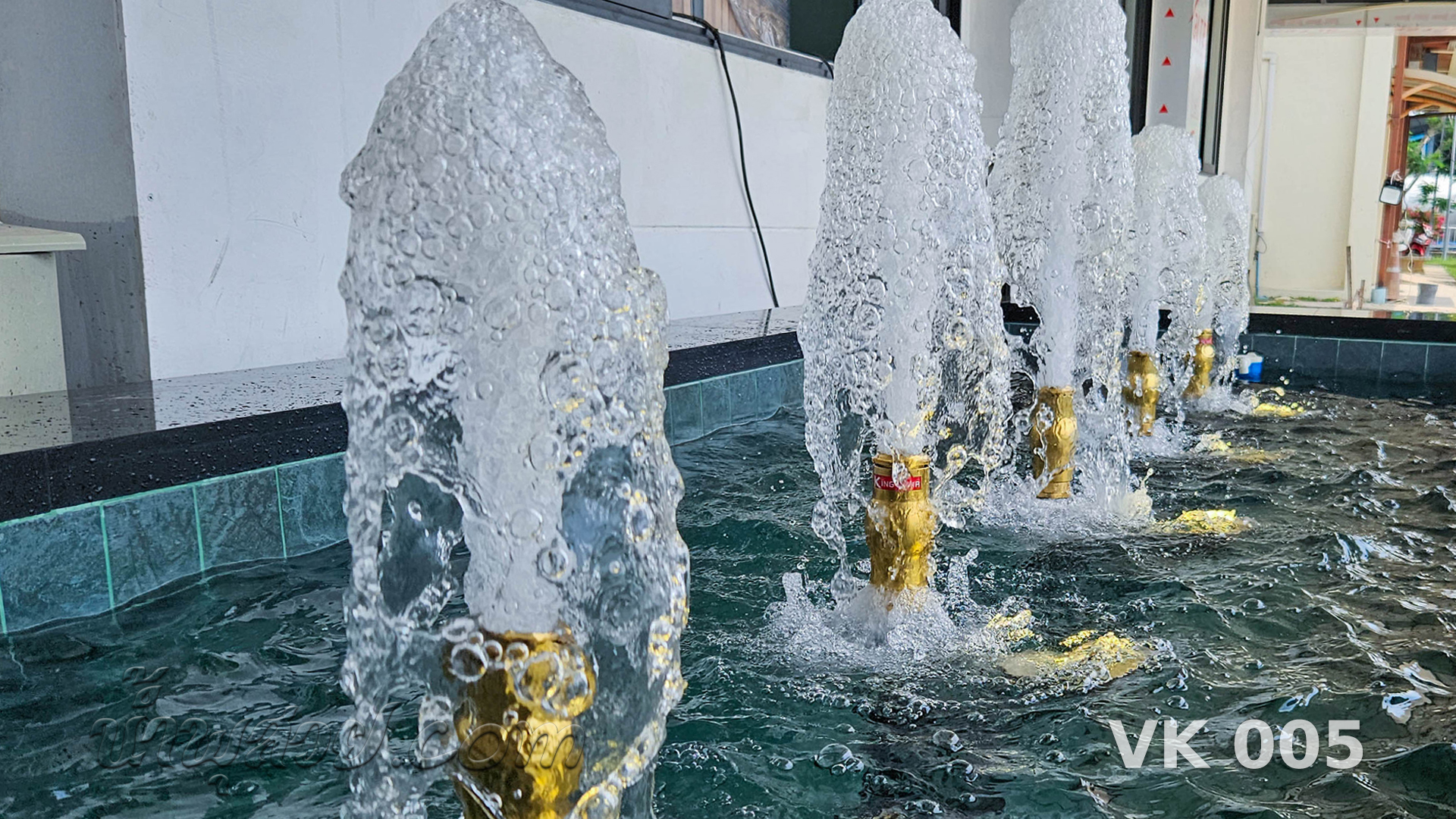 น้ำพุฟองเบียร์ วงษ์สยามก่อสร้าง จ.ระยอง