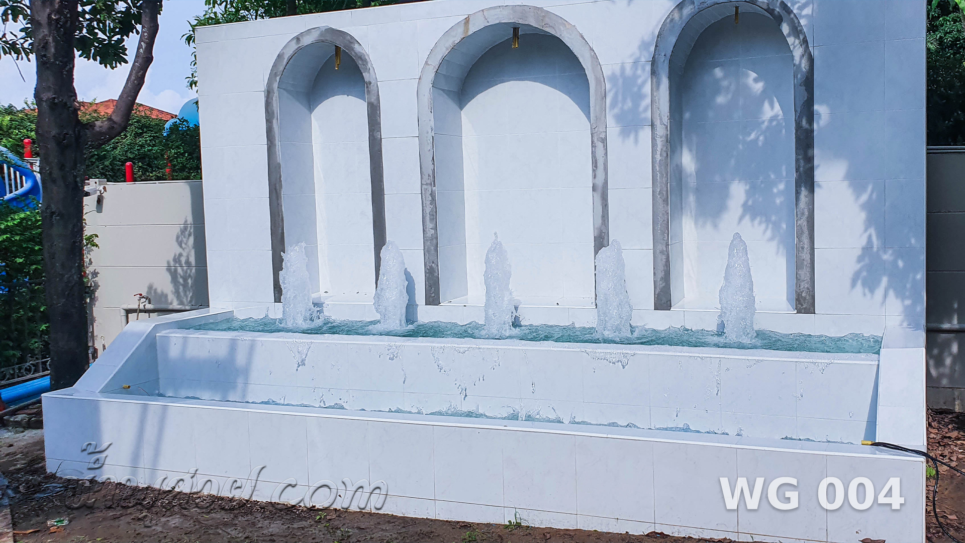 น้ำพุต้นสน บ่อน้ำล้น 2 ชั้น คุณวรรณ Grand Crystal เอกมัย-รามอินทรา