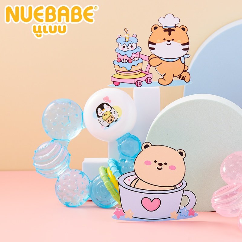 Nuebabe ยางกัดน้ำเด็ก ของเล่นยางกัดห่วง