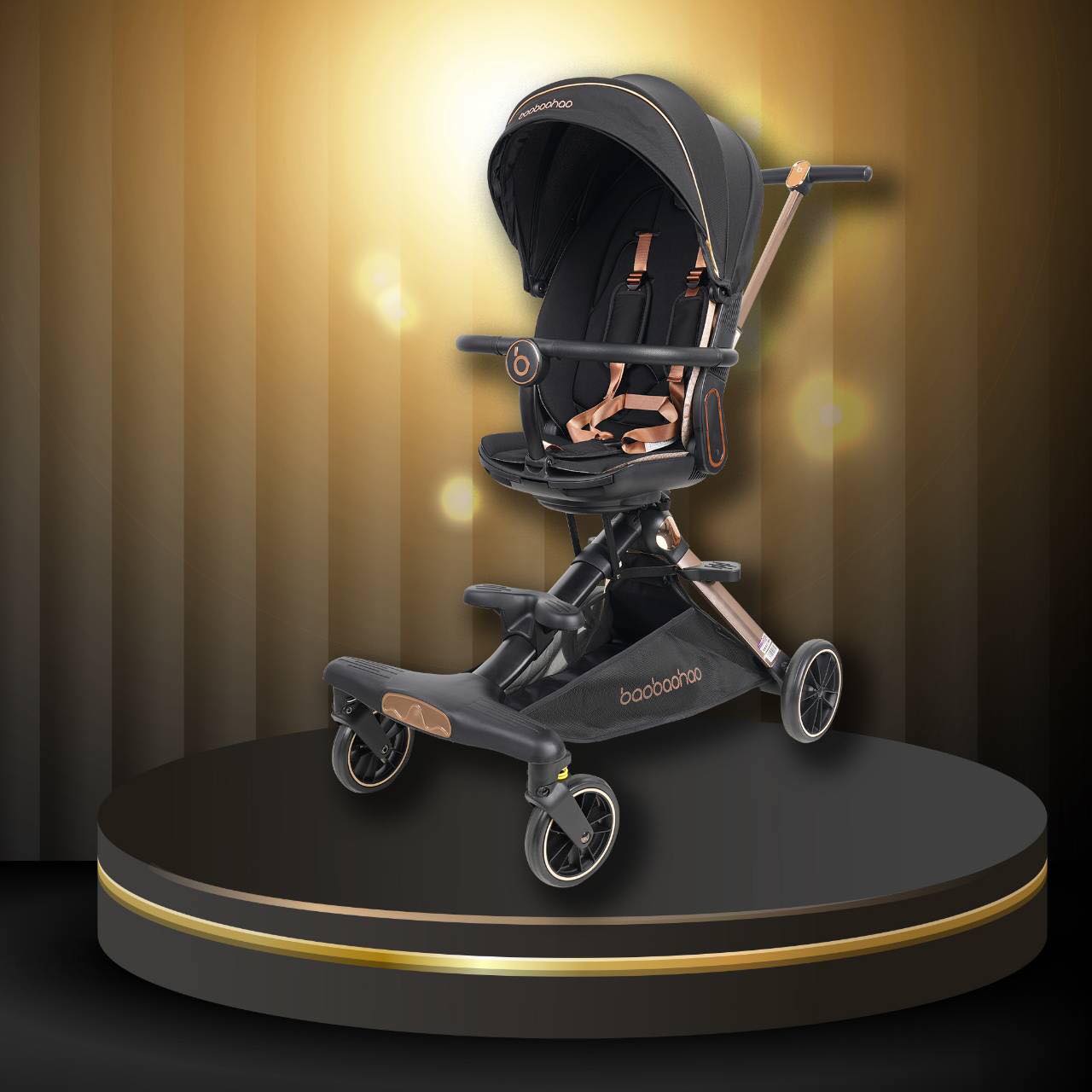 Minana V16 รถเข็นเด็ก รถเข็นเด็กพกพา หน้า-หลัง 2 ทิศทาง พับเก็บได้ นั่ง/เอน/นอน นำขึ้นเครื่องบินได้