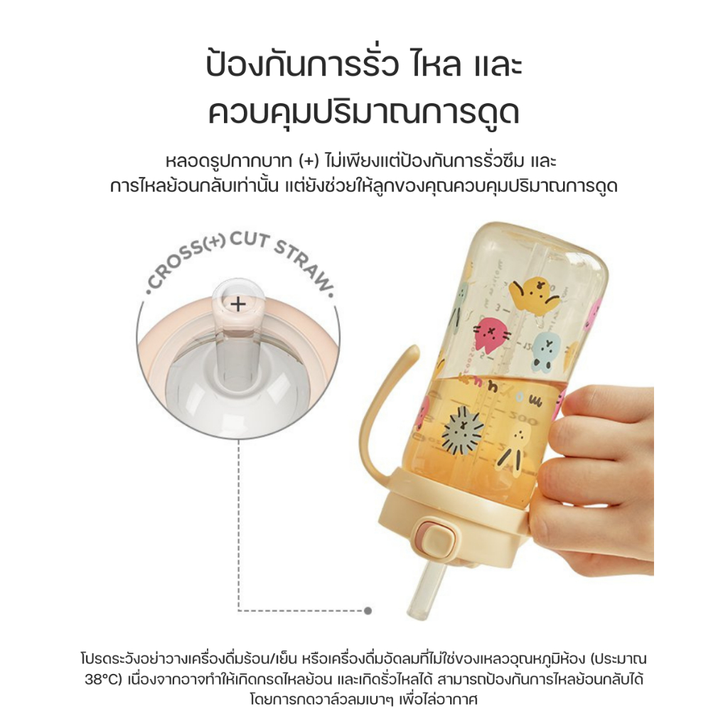 Moyuum ขวดน้ำฝากด ขวดหัดดื่ม One Touch 170ml และ 270 ml By Lillymann