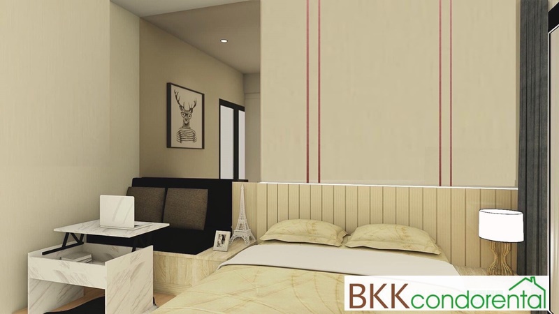 ให้เช่าคอนโดไอดีโอ พระราม 9-อโศก พื้นที่ 27 ตร.ม. 1 ห้องนอน เช่า 16,000 บ/ด