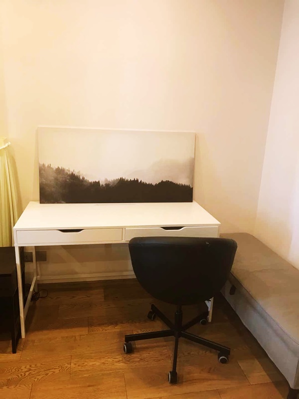 ให้เช่าคอนโด คิว ชิดลม-เพชรบุรี พื้นที่ 47.19 ตร.ม. 1 ห้องนอน เช่า 27,000 บ/ด