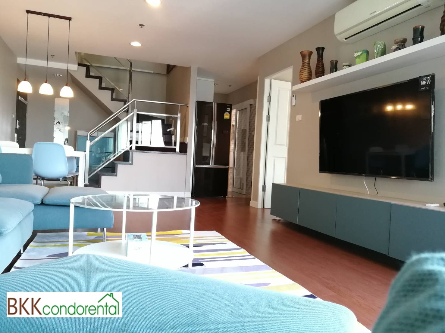 ให้เช่าคอนโด เบลล์ แกรนด์ พระราม 9 พื้นที่ 108 ตร.ม. 3 ห้องนอน เช่า 90,000 บ/ด