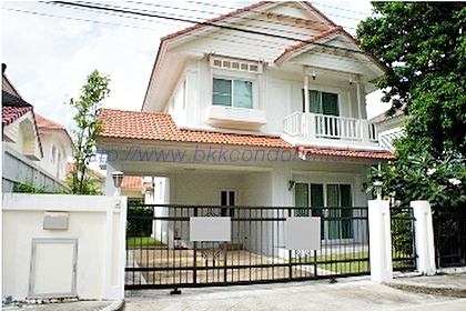 ให้เช่าหมู่บ้าน Perfect Place Sukumvit 77-Suvarnabhumi เป็นบ้านเดี่ยว พื้นที่ 54 ตารางวา