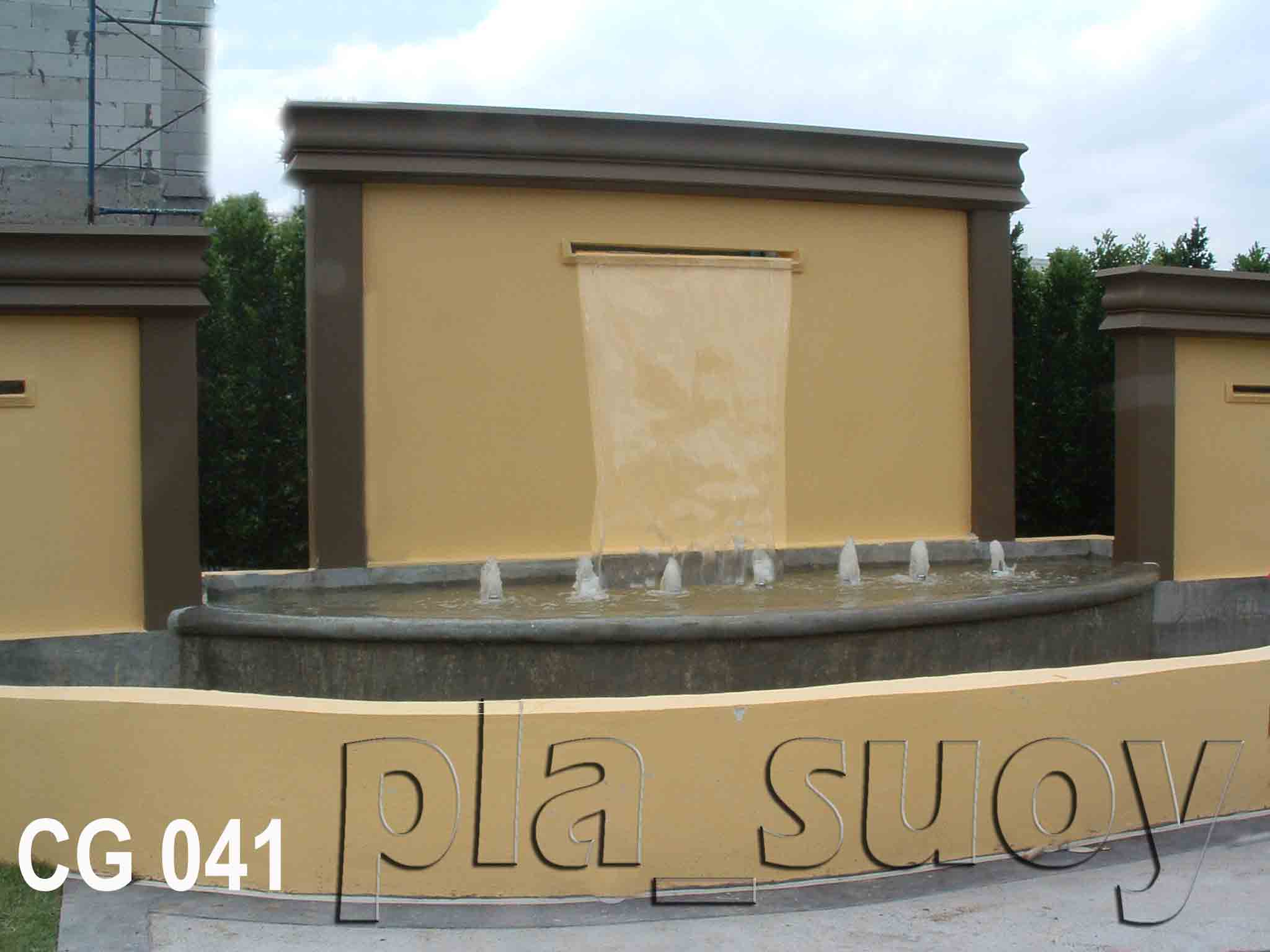 บ่อน้ำพุกลางโครงการ CASA GRAND เป็นบ้านหรูมีระดับ สไตล์ยุโรป