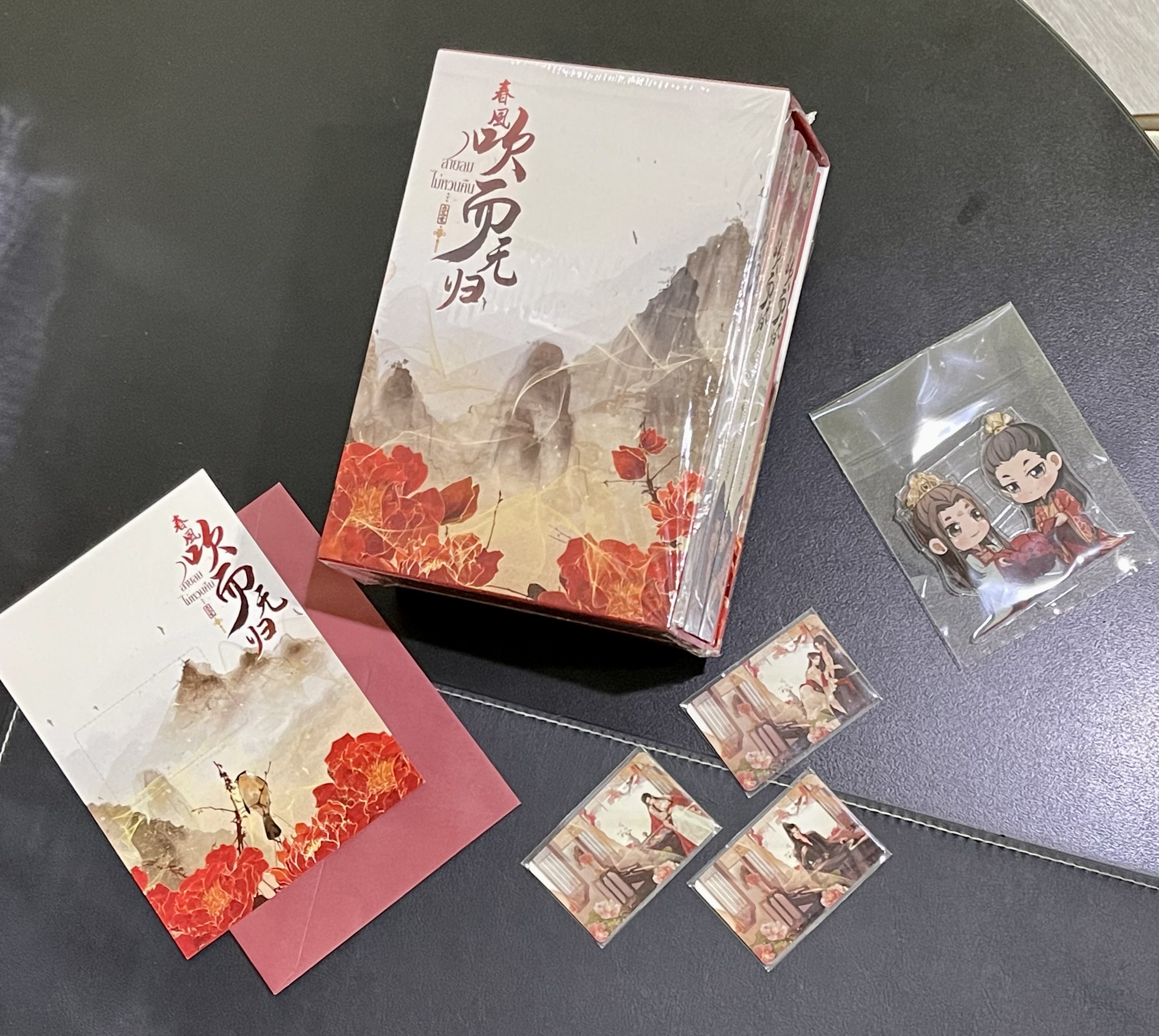 Boxset สายลมไม่หวนคืน เล่ม 1-3 (จบ)+เล่มพิเศษ จิ่วซานหลิง ทำมือ