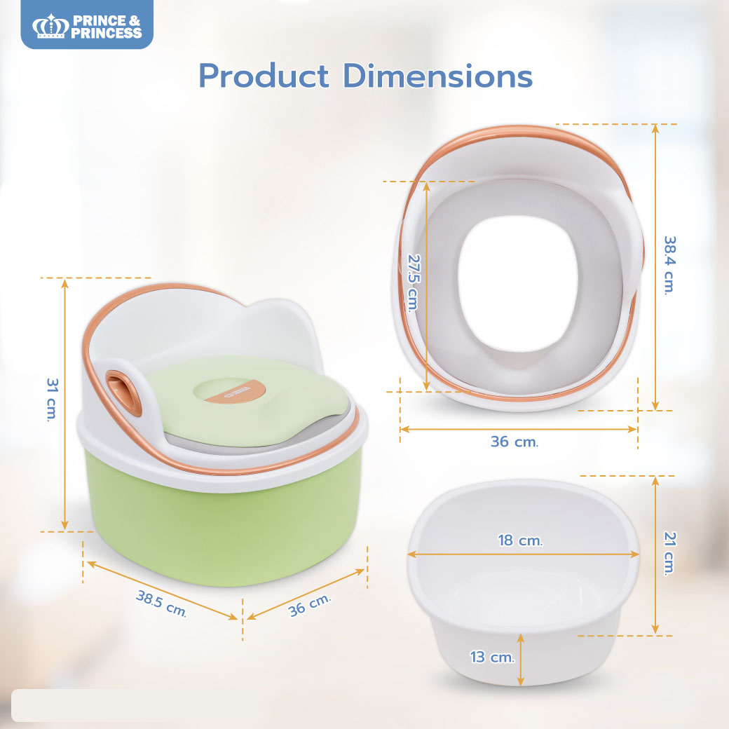 Prince & Princess กระโถนเด็ก 3in1 Baby Potty