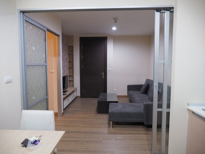 ให้เช่าคอนโด ริทึ่ม รัชดา พื้นที่ 46 ตร.ม. 1 ห้องนอน เช่า 16,500 บ/ด