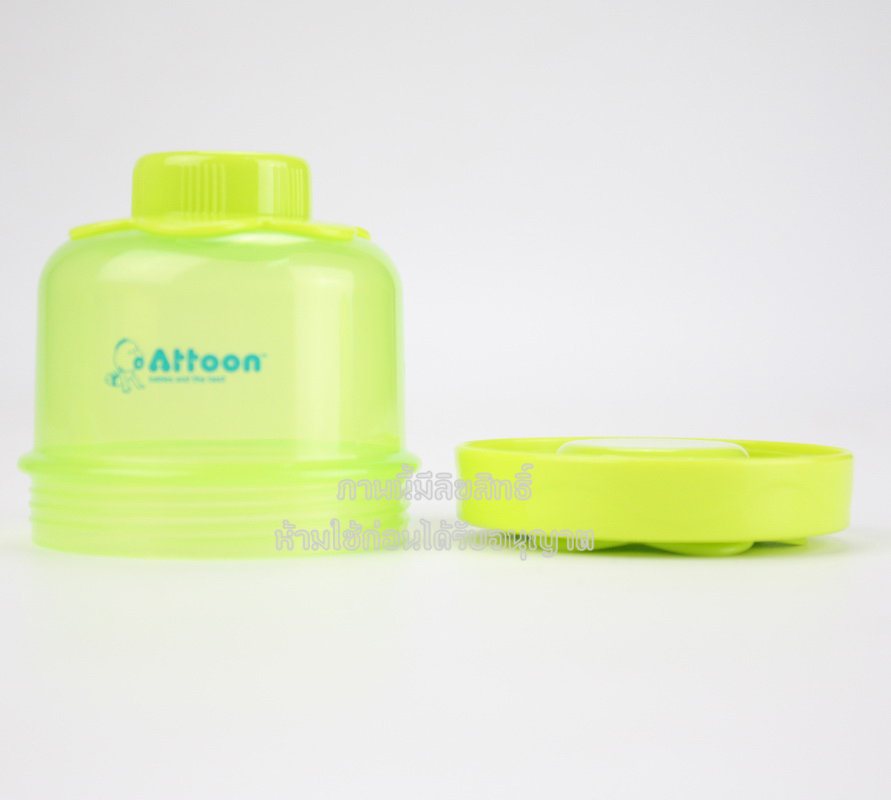 Attoon ที่แบ่งนมผง กระปุกแบ่งนมผง 3 ชั้น ถอดแยกได้ [คละลาย]