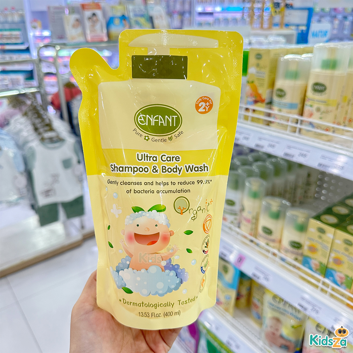 Enfant อองฟองต์ แชมพูสระผมและอาบน้ำ แบบถุงเติม 400ml